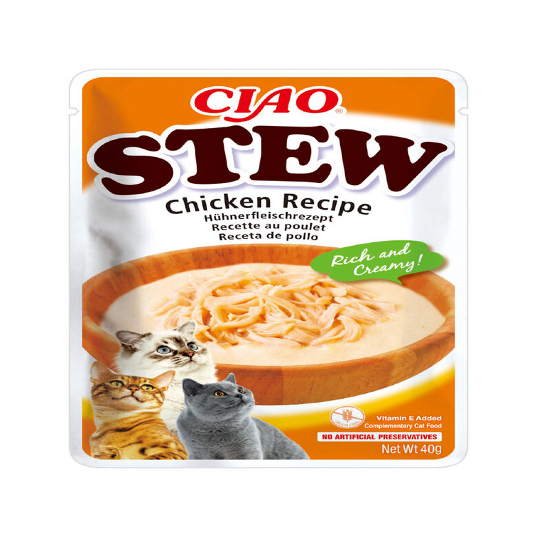 Churu Stew Estufado de Frango saquetas para gatos – Multipack 12, , large image number null